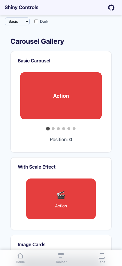 Basic carousel on Blazor