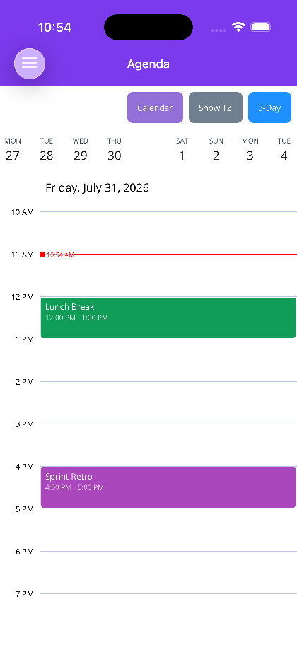 Agenda View