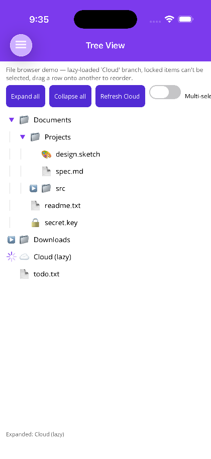 Lazy load spinner